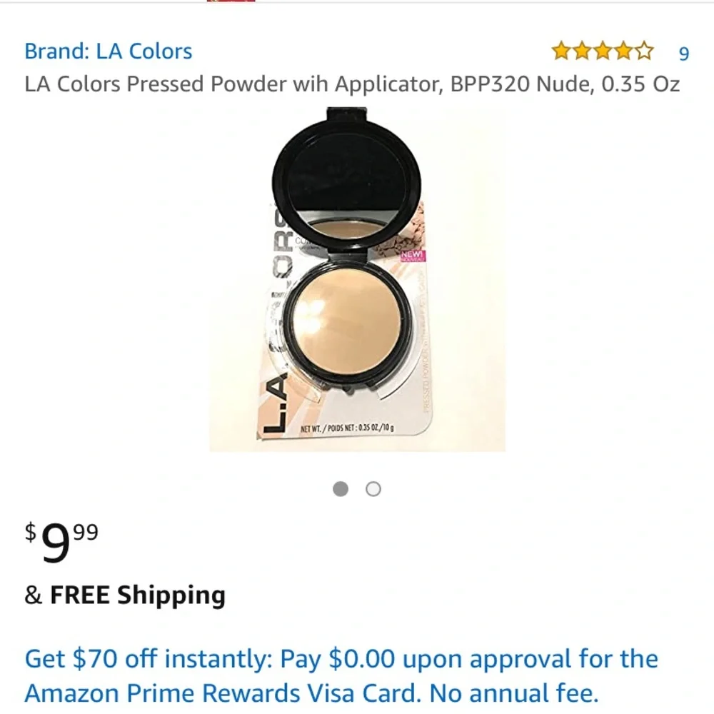 L.A. Colors lot makeup